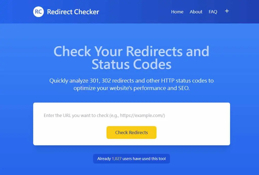 Redirect Checker：免費檢查網址重新定向狀態的工具，回饋 HTTP 狀態碼