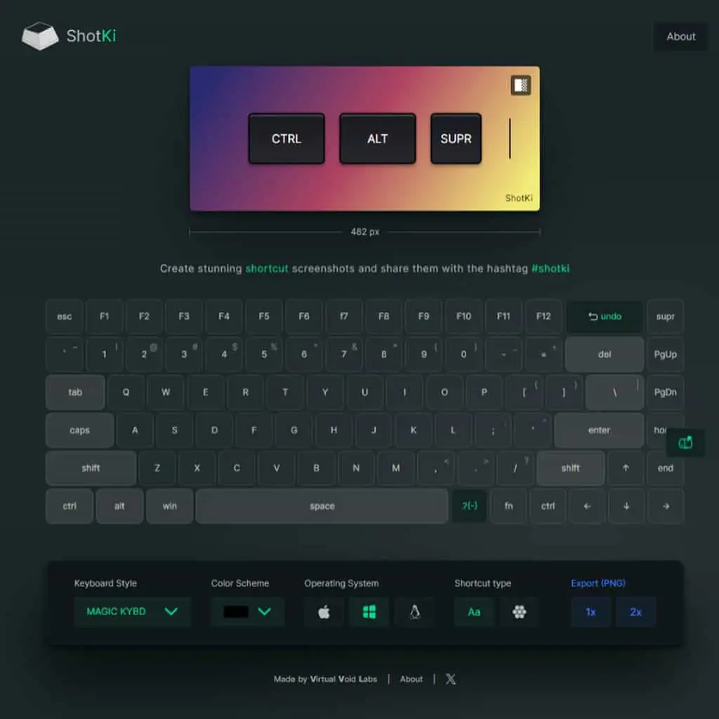 ShotKi：快速生成鍵盤快捷鍵圖片的免費線上工具，支援 Windows、Mac 和 Linux