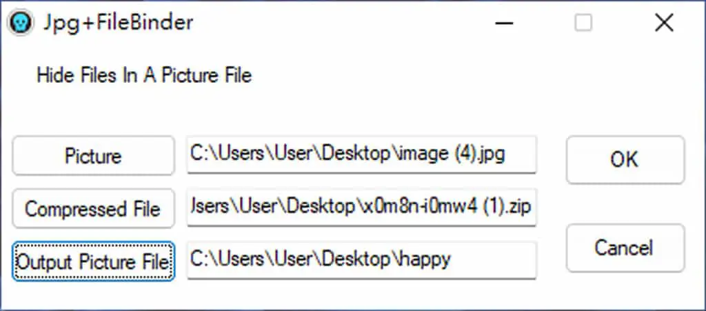 JPG+FileBinder：將壓縮檔隱藏到圖片中的免費偽裝軟體