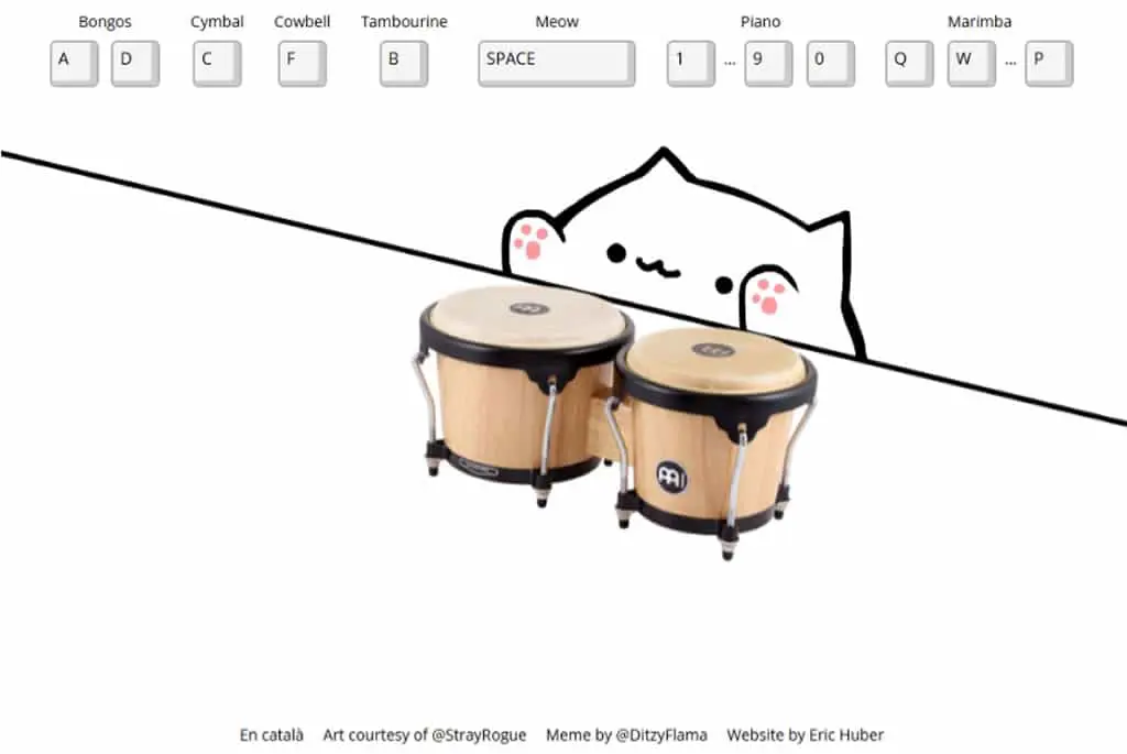 Bongo Cat 免費線上樂器模擬器，讓貓咪當樂手玩出音樂新體驗