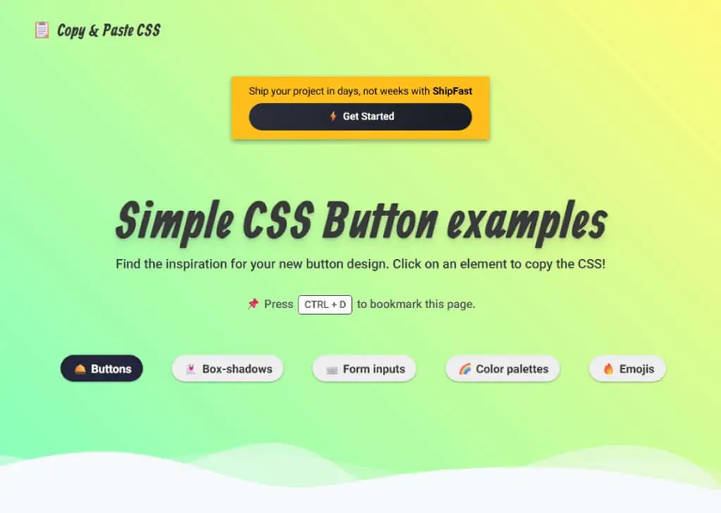 Copy & Paste CSS：前端開發者的 CSS 樣式寶庫，一鍵複製專業設計元件