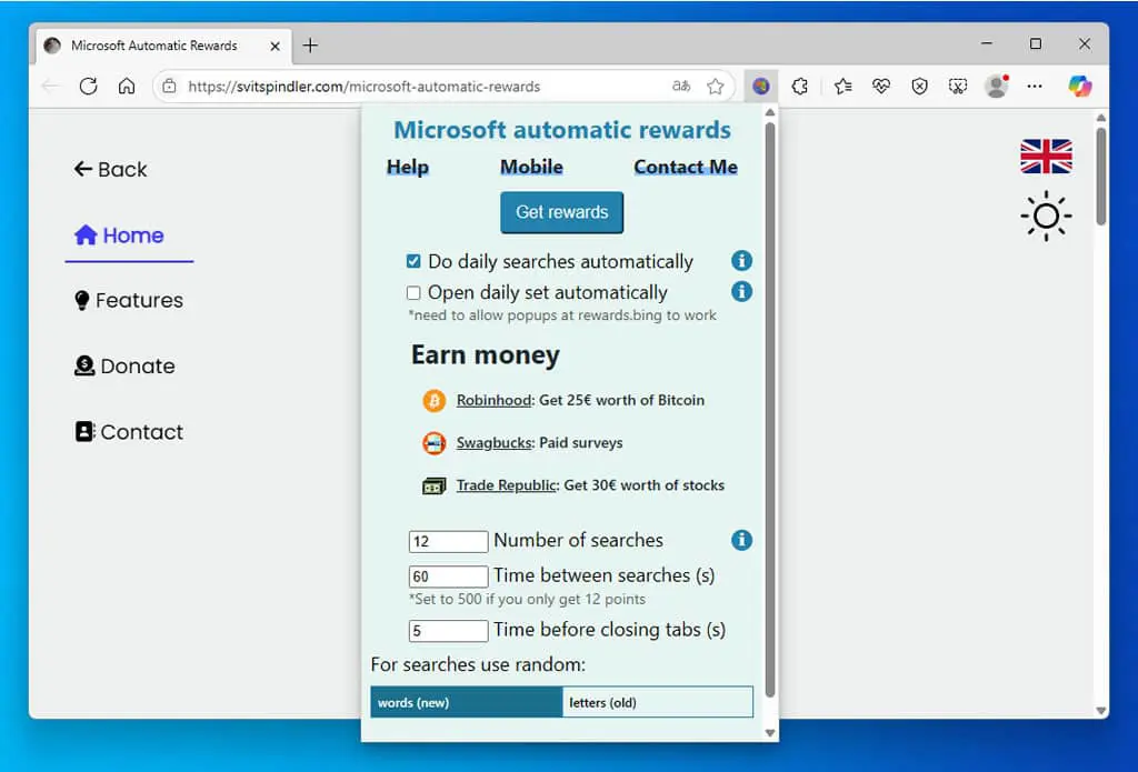Microsoft Automatic Rewards ：自動 Bing 搜尋，每天輕鬆賺取 Microsoft Rewards 點數