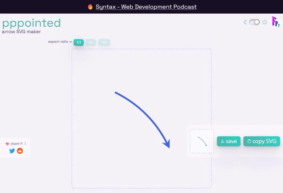 pppointed：專業箭頭 SVG 產生器，輕鬆製作各種風格的向量箭頭