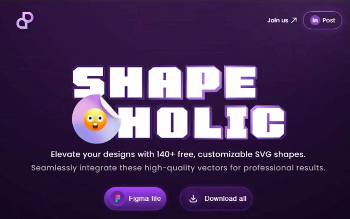 Shape-O-Holic：免費 SVG 向量圖下載，支援 PNG、Figma 檔案一鍵取得