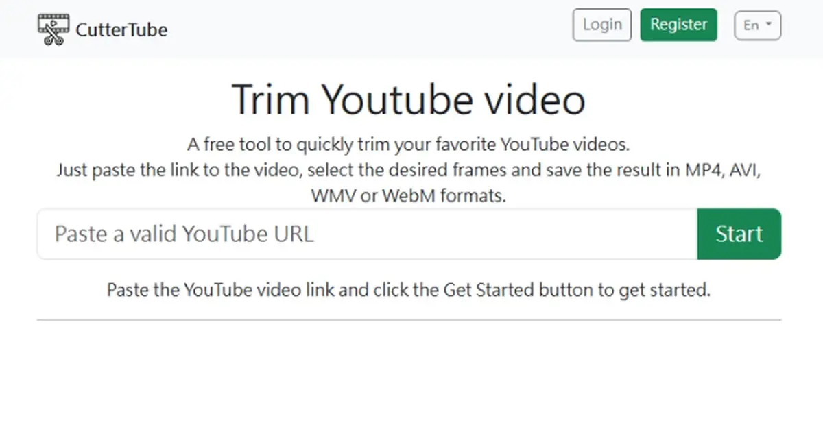 想只存 YouTube 某一段？CutterTube 免費幫你剪好再下載