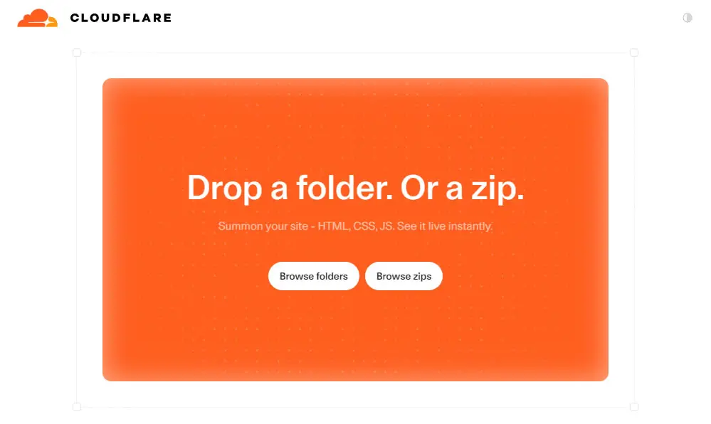 Cloudflare Drop 讓你上傳資料夾秒變靜態網站，完全免費還免註冊