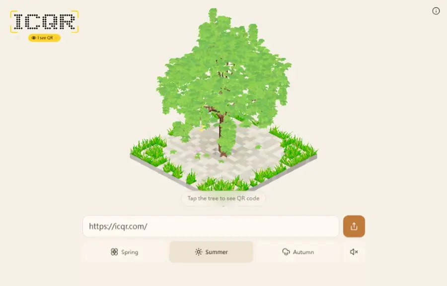 ICQR Magic Tree：用 WebGPU 打造可切換季節的立體 QR Code 產生器