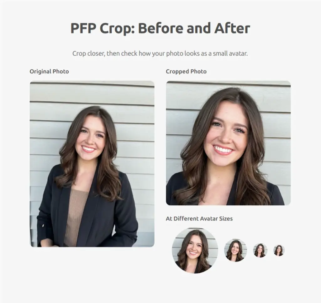 PFP Cropper 免費大頭貼裁切工具無浮水印、免註冊，支援 Discord、TikTok、Facebook 尺寸